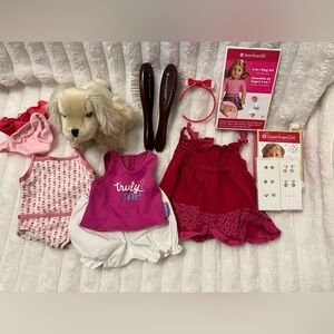 American Girl Doll Accessories Bundle(2nd plushie added, two total in bundle)